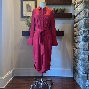 MANGO WOMEN'S SHIRT LONG-SLEEVE DRESS